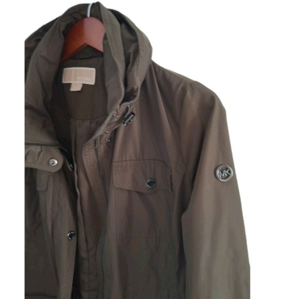 MICHAEL KORS Jacket Hooded Rain‎ Coat Womens Size Medium